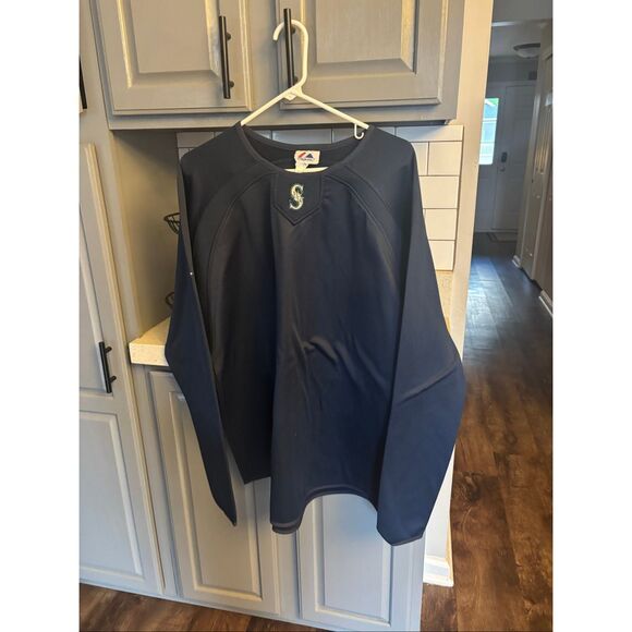 Majestic Tops - ￼ majestic Seattle Mariners fleece sweatshirt ￼